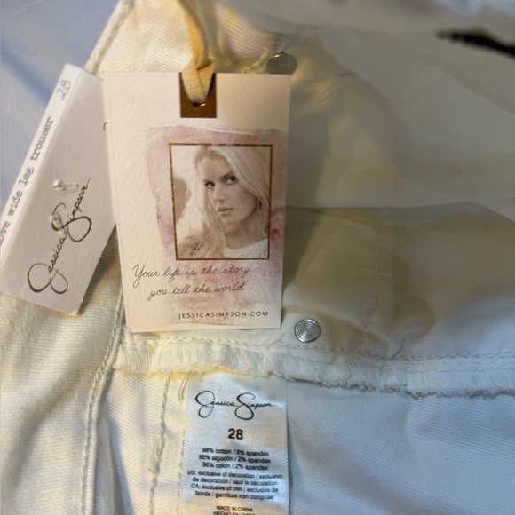 Jessica Simpson Women’s Cream Jeans, Size 28 (NWT): - Picture 1 of 10